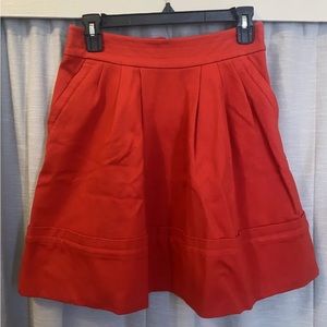 Marc by Marc Jacobs Womens Skirt Flare Pleated Short Ruby Red Small S
